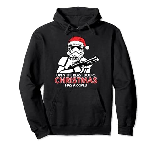 Image of Star Wars Christmas Santa Stormtrooper Christmas Has Arrived Pullover Hoodie