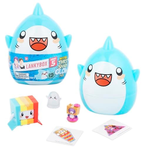 Image of LankyBox Mystery Thicc Shark Glow Pack with 5 Exciting Toys to Discover inside, Officially Licensed Merch
