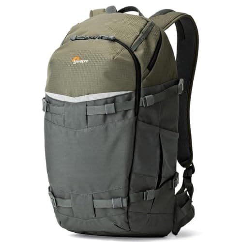 Image of Lowepro Flipside Trek 450 Backpack, Camera Backpack for DSLRs and Multiple Lenses, for Laptop, Tablet, Photo Accessories, Tripod, Grey, 17 x 26 x 31 cm