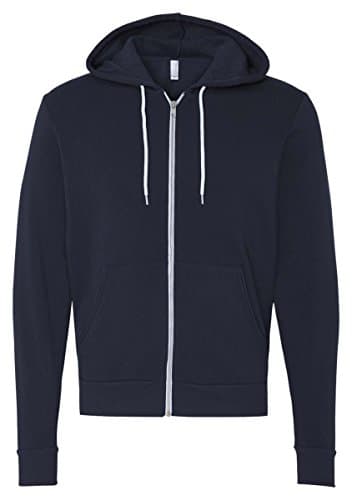 Image of Bella Canvas Unisex Poly-Cotton Fleece Full-Zip Hoodie - Navy - XL (US)