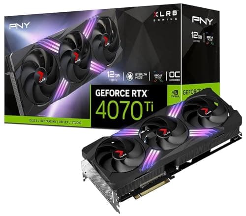 Image of PNY Carte Graphique Nvidia GeForce RTX 4070 Ti XLR8 Gaming Verto TF OC 12Go, (VCG4070T12TFXXPB1-O)