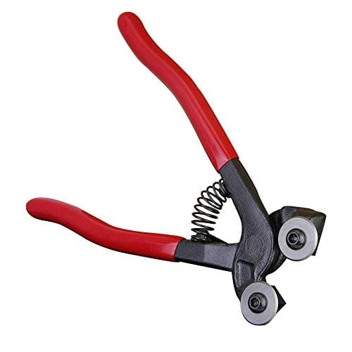 Image of TANCUDER Glass & Ceramic Tile Nippers, Mosaic Tile Cutter with Pro-Grip Handle and Carbide Wheels Blades Cutting Plier DIY Tool