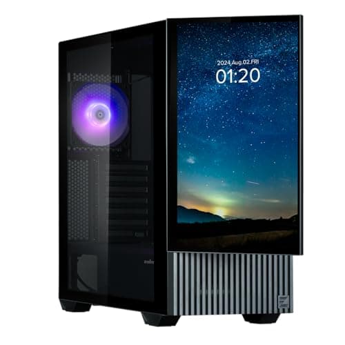 Image of Zalman Z10 DS Medium Tower Case with 15.6 Inch Screen Black