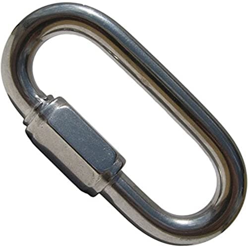 Image of Merriway BH03602 (2 Pcs) Quick Link Chain Repair Shackles, M3.5 (9/32 inch) Zinc Plated Steel - Pack of 2 Pieces