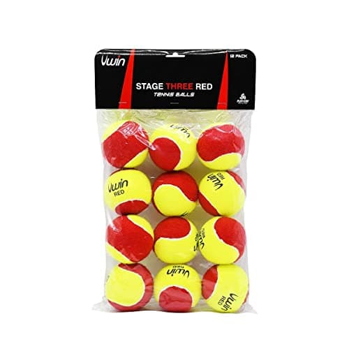 Image of 2022 Uwin Stage Three Red Tennis Balls - Pack of 12 balls - Great For Beginners