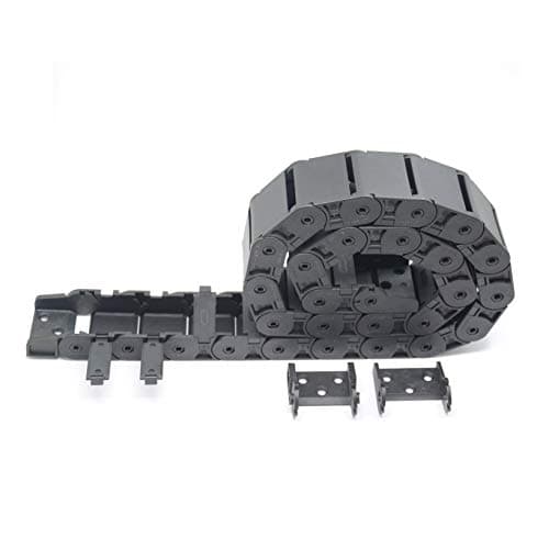 Image of Befenybay R28 Internal Size 18X37mm 1Meter Length Black Plastic Flexible Drag Chain Cable Wire Carrier Inside Open Type for 3D Printer and CNC Machines (18mmX37mm-Inside Open)