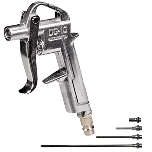 Image of Original Einhell Blow Gun with 4 Nozzles (Compressor Accessories, 5 Piece Set, for 2-8 Bar, Includes 4 Nozzles: 20, 50, 95 and 220 mm)