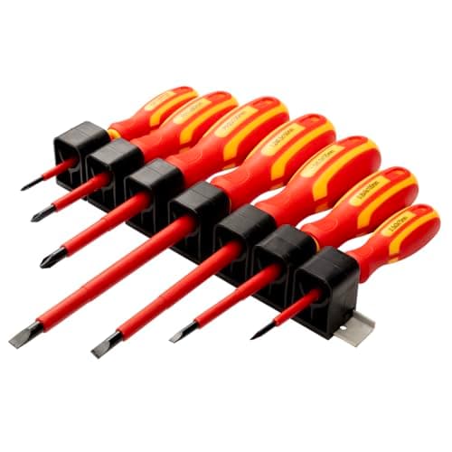 Image of Amtech L0650 7 Piece VDE Electrical Screwdriver Set, Tested Up to 1000V, Insulated, Ergonomic