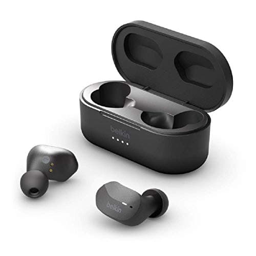 Image of Belkin SoundForm True Wireless Earbud Headphones (Bluetooth Earphones for iPhone, Samsung, Google, Touch Control, Portable Charging Case, 24 Hours Playtime, Noise Isolation, Sweatproof) - Black