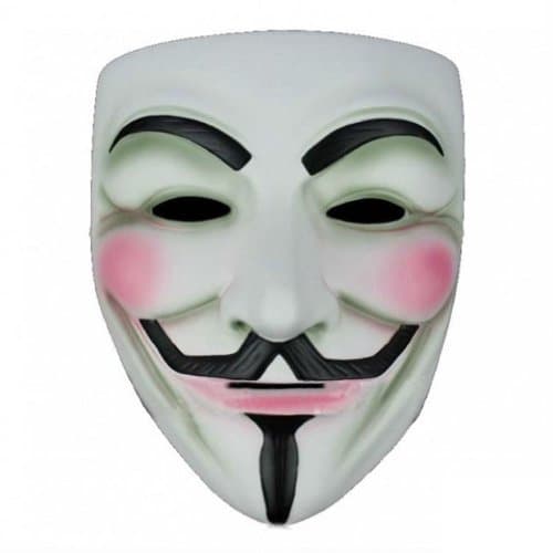 Image of Anonymous V For Vendetta Guy Fawkes Fancy Dress Halloween Mask Costume