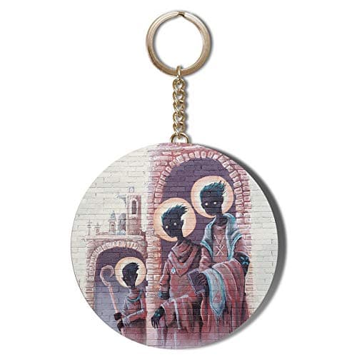 Image of Gift Insanity FANTASY ART 3 ALIEN HOLY MEN 58mm Long Chain KEYRING BOTTLE OPENER
