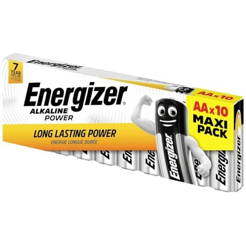 Image of Energizer AA Batteries, Alkaline Power Double A Batteries, 10 Pack