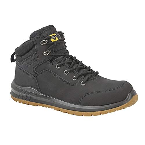 Image of Grafters M513A-43 Safety Boots Dual Density Sole Steel Toe Cap (UK 9, Black)