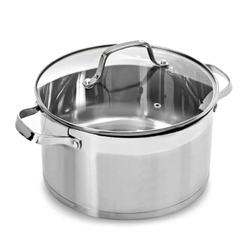 Image of Blackmoor 24cm Stainless Steel Stockpot with Lid/High Grade, PFAS-Free, Suitable for All Hob Types Including Induction and Oven Cooking/Pro Range 65229