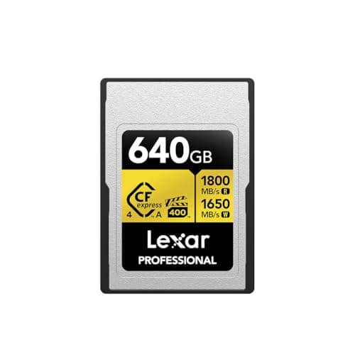 Image of Lexar 640GB Professional GOLD CFexpress 4.0 Type A Memory Card