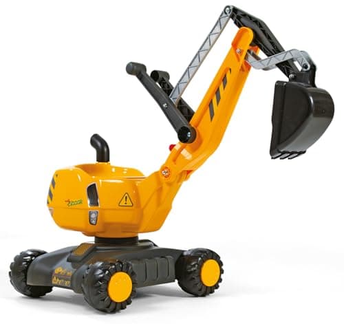 Image of rolly toys | rollyDigger John Deere | Mobile Excavator for Kids | 421008,Yellow,102 x 43 x 74 cm