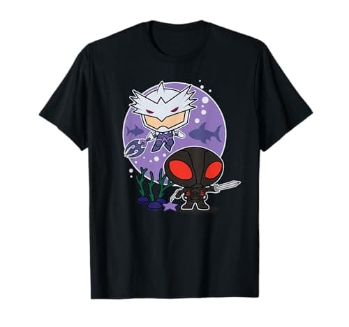 Image of Aquaman Movie Chibi Black Manta and Ocean Master T-Shirt