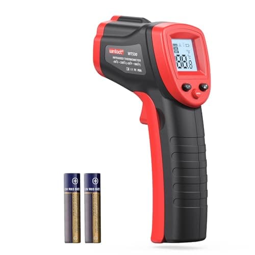 Image of Wintact Infrared Thermometer Cooking Digital Temperature Gun -58℉-1094℉(-50℃-590℃) with Max-Min Measure (Not for People) Digital Infrared Thermometer with Backlit for Kitchen and Cooking