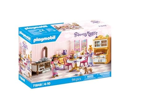 Image of Playmobil | Princess Magic | Royal Kitchen | Princess Toy | Kitchen Playset | Fairy-Tale Toy for Children Aged 4+ | 71848