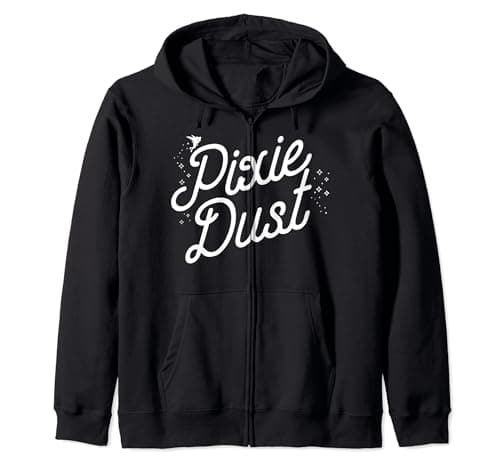 Image of Disney Peter Pan Tinkerbell Pixie Dust Zip Hoodie