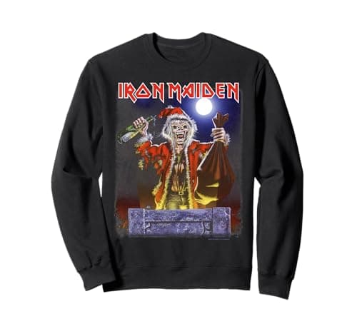Image of Iron Maiden No Prayer Santa Eddie Christmas Sweatshirt