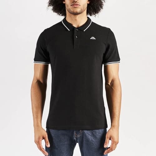 Image of Kappa Men's Ezio T-Shirt, Black/White, M