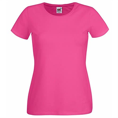 Image of Fruit of the Loom Women's Original T. T-Shirt, Fuchsia, 12 (Manufacturer Size:Medium)