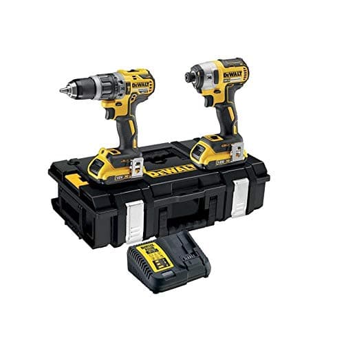 Image of DEWALT DCK266D2-GB DCK266D2 Combi Drill and Impact Driver XR 18V Brushless Kit, 18 V