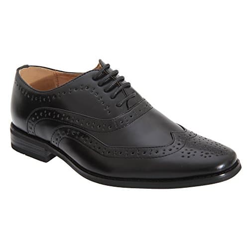 Image of Goor Boys 5 Eye Brogue Oxford Shoes (5.5 UK) (Black)