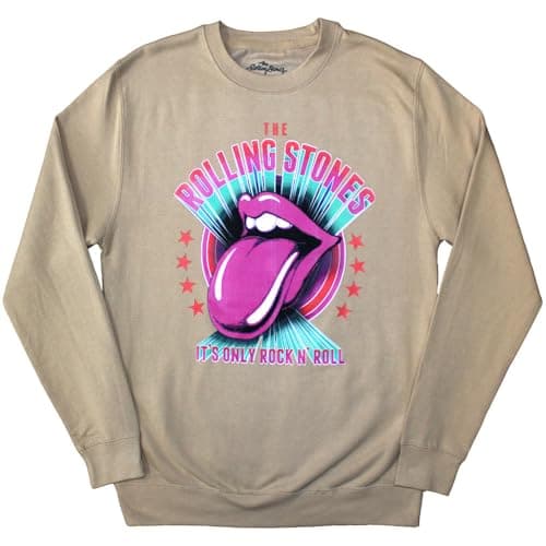 Image of The Rolling Stones Its Only Rock N Roll Oversized Sweatshirt, Sand, M