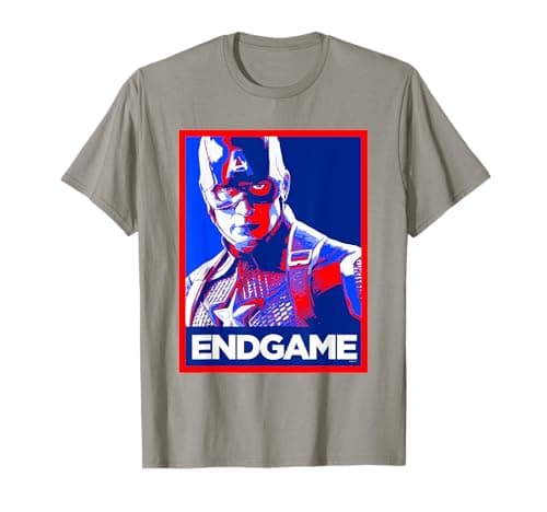 Image of Avengers Endgame Captain America Poster T-Shirt