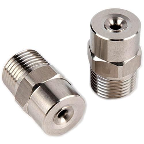 Image of SHELIZI Stainless Steel Conical Nozzle, 1/8" - 1/2" BSPT Thread - Industrial Humidification, Dust Removal & Cooling 6Pcs 1/4 BSPT SS Cone Nozzle, 2.0mm/0.079" Orifice