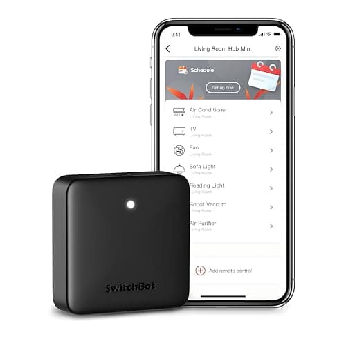 Image of SwitchBot Hub Mini Smart Control, Universal IR Remote Hub for Smart Home, IR Remote for TV and Air Conditioner, Connect SwitchBot Devices to WiFi, Works with Alexa, Google Home, Siri, IFTTT