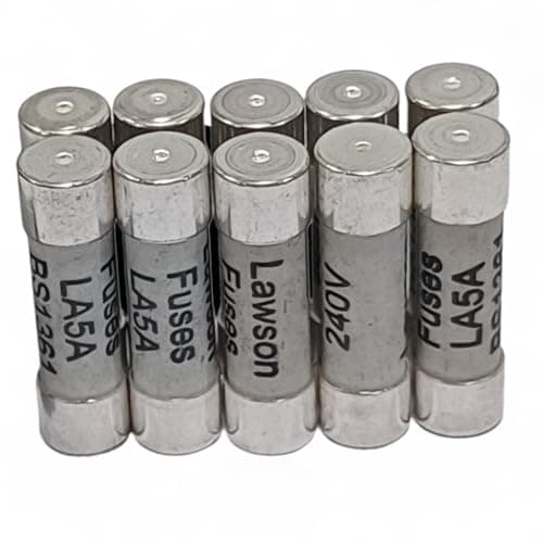 Image of BS1361 Electrical Consumer Unit Fuse, 5 Amp, Pack of (10)