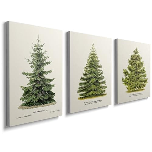 Image of prinfantasy Canvas Wall Art 3 Pictures Aesthetic Tree Framed Poster Prints for Home Office Decoration 0611