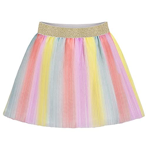 Image of Sunny Fashion Girls Skirt Tutu Rainbow Multicolor Ballet Dancing Party Age 9-10 Years