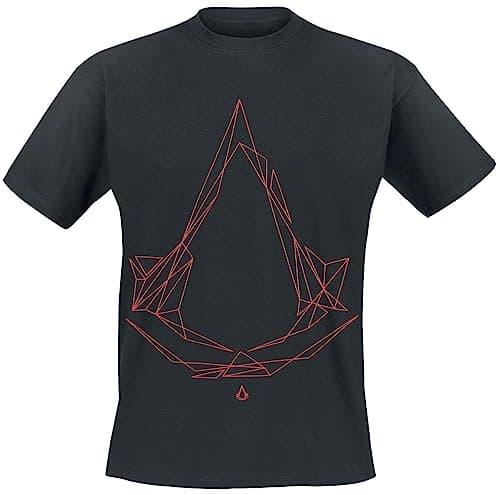 Image of Assassin's Creed Tech Logo Men's T-Shirt Black Gaming, Black, S