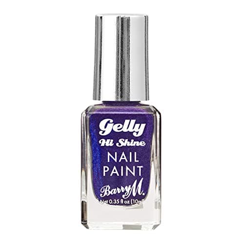 Image of Barry M Gelly Hi Shine Nail Paint, Shade Juniper | Metallic Blue Nail Polish