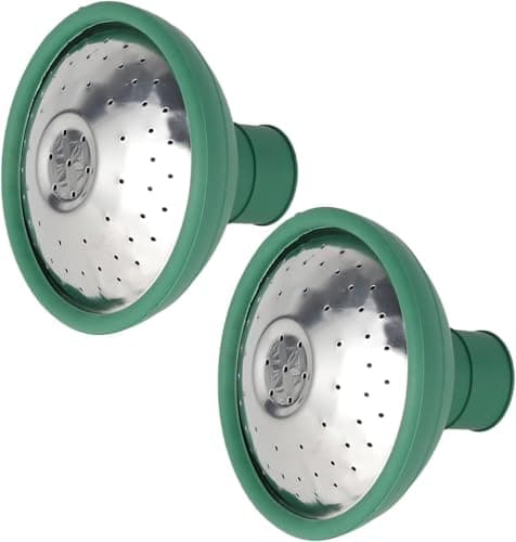 Image of Universal Garden Watering Can Rose Head Leakproof Kettle Sprinkler Nozzle, Rose Head Water Sprinkler Sprayer Fits All Standard Size Watering Cans for Indoor & Outdoor Garden (2Pcs)