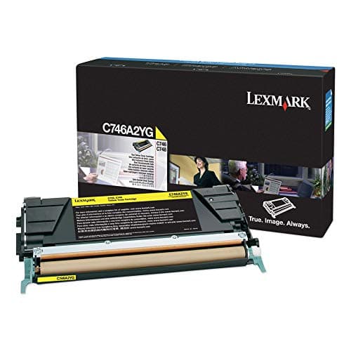 Image of Lexmark Yellow Toner Cartridge, 7000 Yield (C746A2YG)