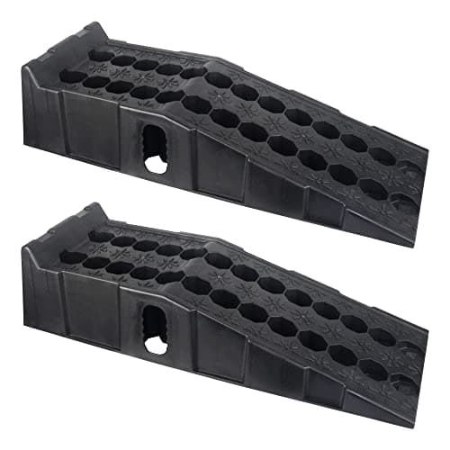 Image of DAYUAN 2 pcs 7 ton Plastic Car Ramps Heavy Duty Garage Ramps for Lifting Automotive Vehicles Workshop Car Service and Repair