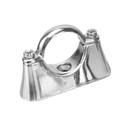 Image of Bag of 5-15mm Cast Brass Chrome Plated Hospital Pipe Bracket (Known as Chrome Pipe Standoff Bracket/Pipe Clip / 15mm Pipe Clips/Chrome Pipe Clips Also Available in 15mm, 22mm and 28mm)