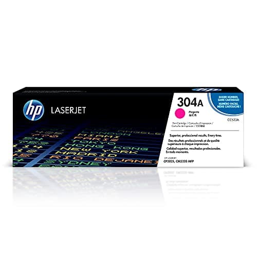 Image of HP CC533A 304A Original LaserJet Toner Cartridge, Magenta, Single Pack
