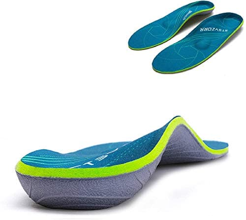 Image of Plantar Fasciitis Arch Support Orthopedic Insoles Relieve Flat Feet Heel Pain Shock Absorption Comfortable Inserts (Size:UK-5,Length:9.44",Green)