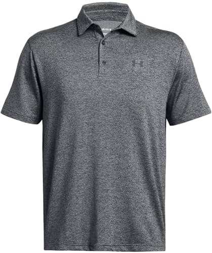 Image of Under Armour Playoff 2.0 Men's Golf Polo Shirt, Steel Grey Heather, XL, Mottled Steel Grey., XL