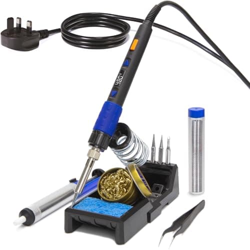 Image of YIHUA 928D-III Portable Digital Soldering Iron Kit with Temperature Stabilization Function and LED Display for Soldering & Desoldering(UK Plug)