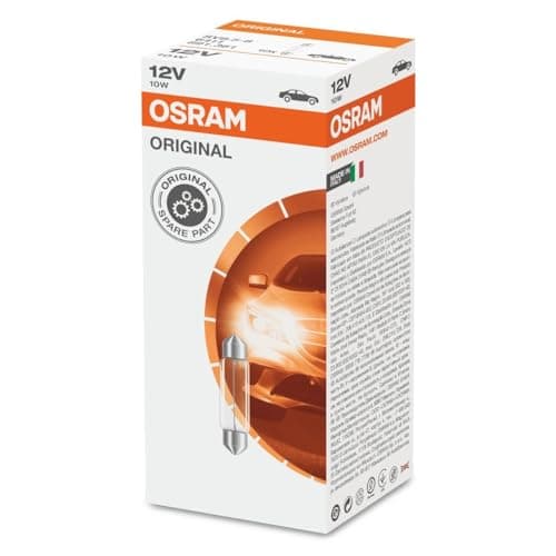 Image of OSRAM 6411 Original Festoon Lamps, 12 V, 10 W, Set of 10