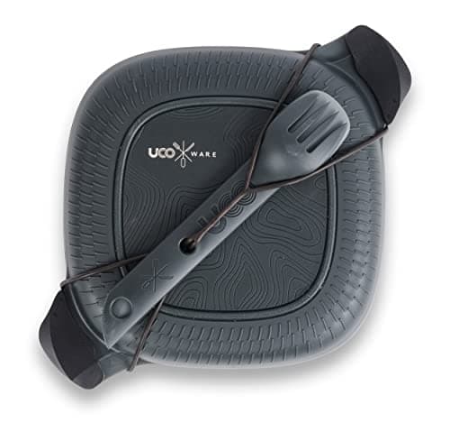 Image of UCO ECO 5-Piece Camping Mess Kit with Bowl, Plate, Switch Spork Utensil Set - Midnight