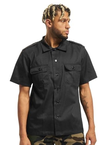 Image of Brandit US Shirt Short Sleeve, color: black, size: 4XL