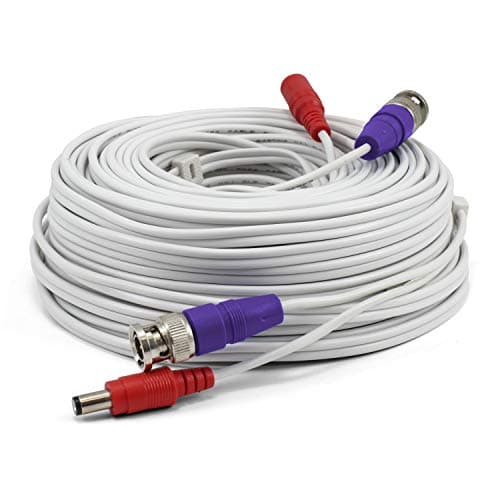 Image of Swann 30m Security Extension Cable with BNC Connectors & Fire Rated UL Rating for DVR Security Cameras & Systems, White